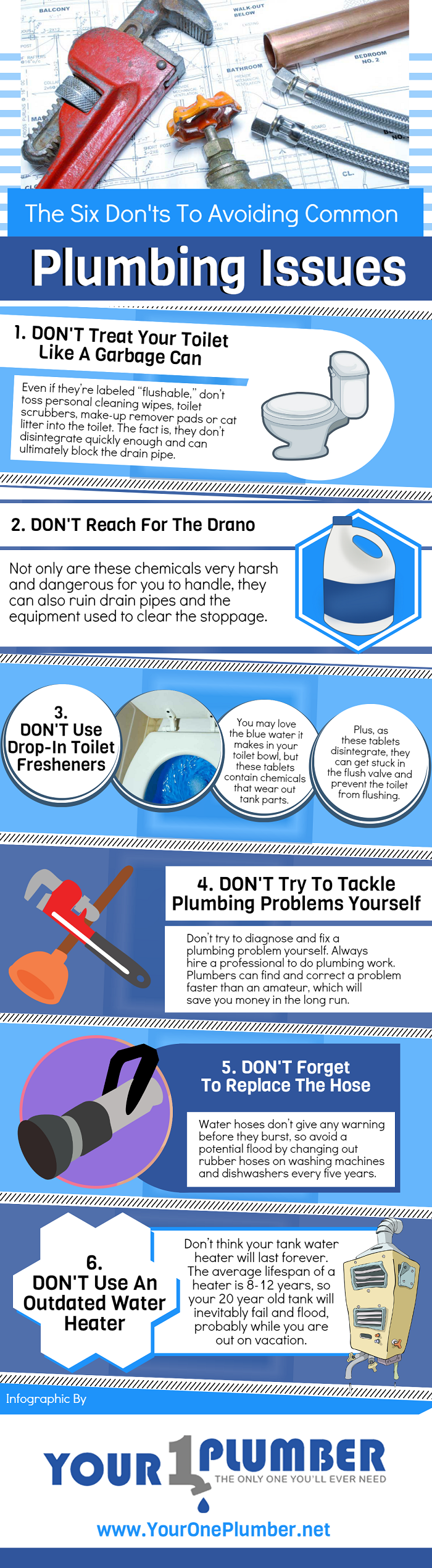 The Six Don’ts to Avoiding Common Plumbing Issues