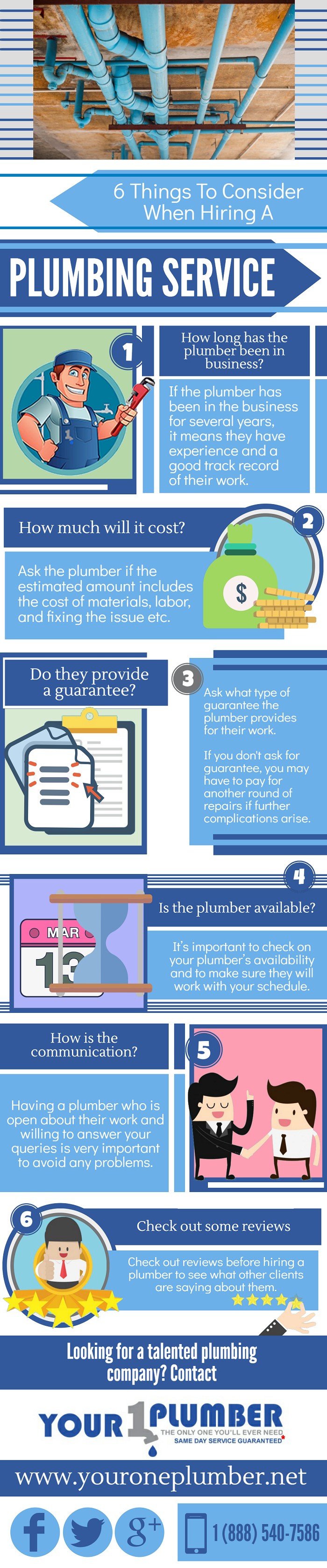 6 Things to Consider When Hiring a Plumbing Service
