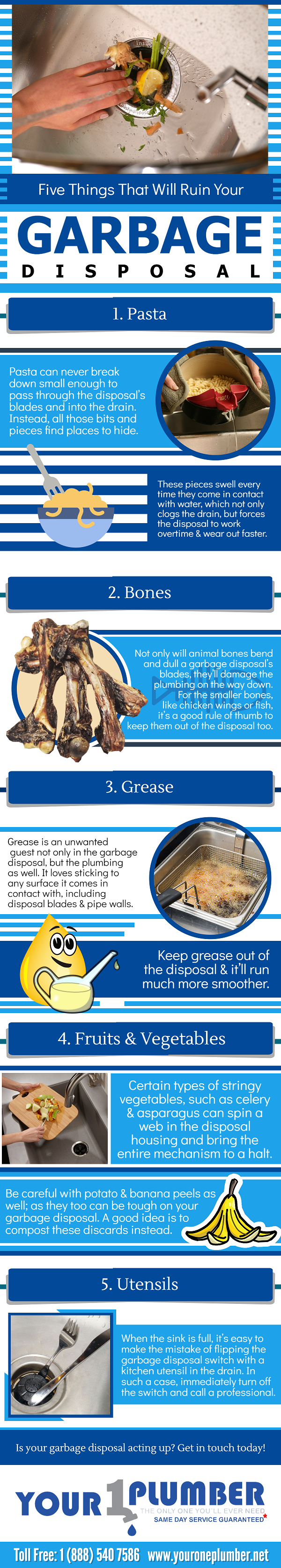Five Things That Will Ruin Your Garbage Disposal
