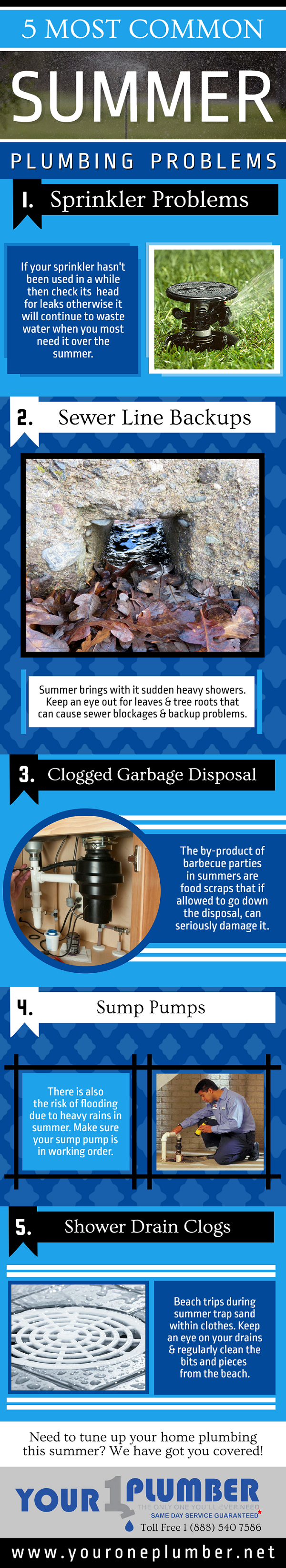 5 Most Common Summer Plumbing Problems